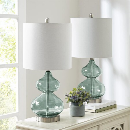 510 Design Blue Ellipse Table Lamp, 2PK 5DS153-0018